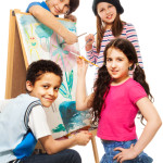 Four very creative kids